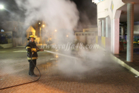 بالصور: منتصف الليلة - حرق دراجة نارية في مدينة يافا والشرطة تحقق 